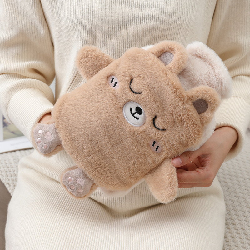 Long plush hot water bottle-1